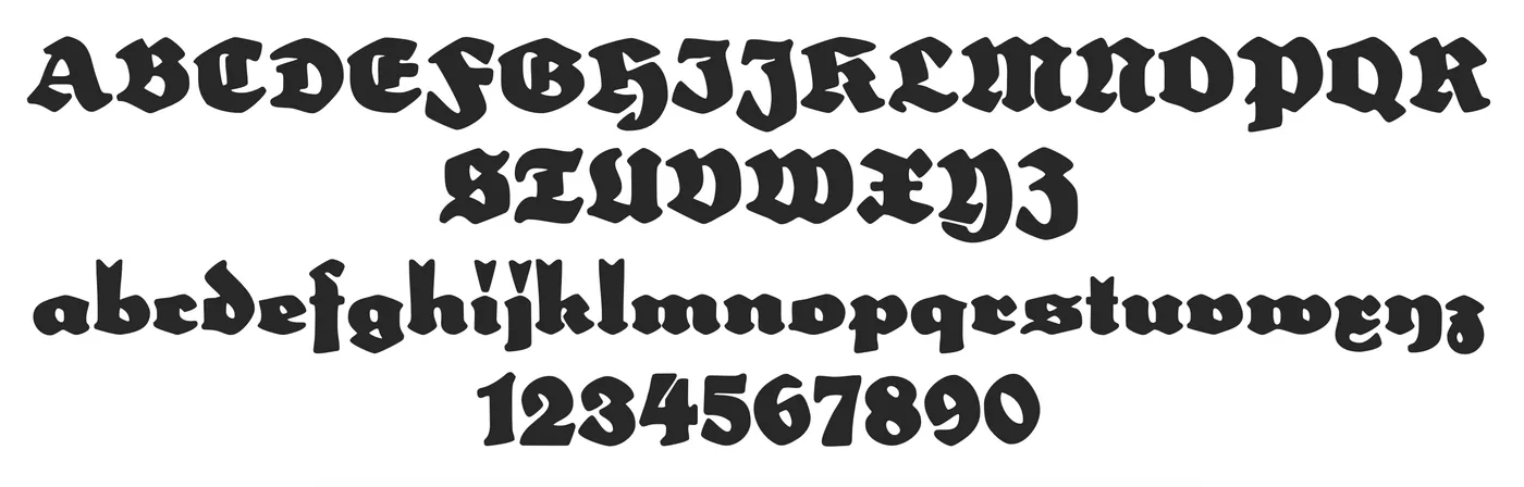 Aperçu de la police Schulze Werbekraft