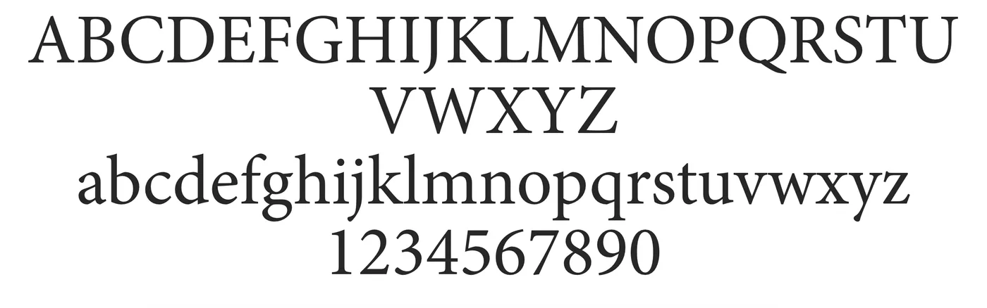 Aperçu de la police Minion Pro