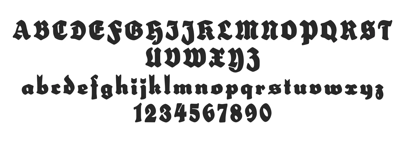 Aperçu de la police Donjon Chaton